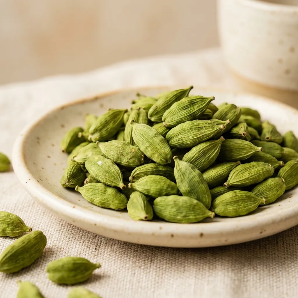 Cardamom - Direct from Kumily hills, bold green cardamom pods with rich essential oils.