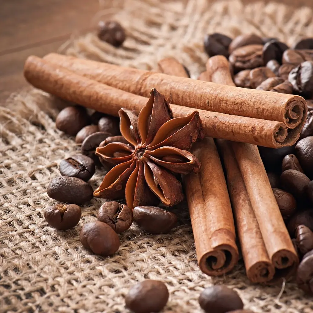 Cinnamon - Authentic rolled Ceylon cinnamon bark sticks with a sweet woody aroma.